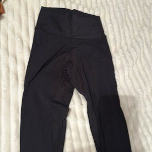 Black leggings full length, tight bottoms